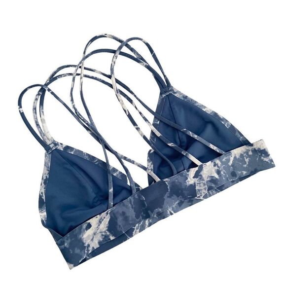 PINK Victoria’s Secret Strappy Blue Tie Dye Bralette Size (SEE MEASUREMENTS) - Picture 3 of 10